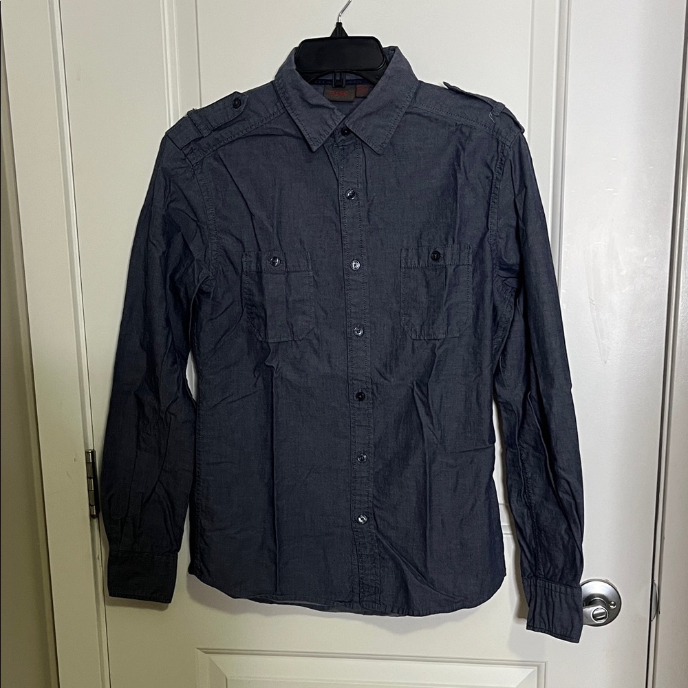 Vintage Esprit Dark Gray Button-Up Shirt